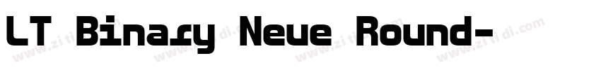 LT Binary Neue Round字体转换